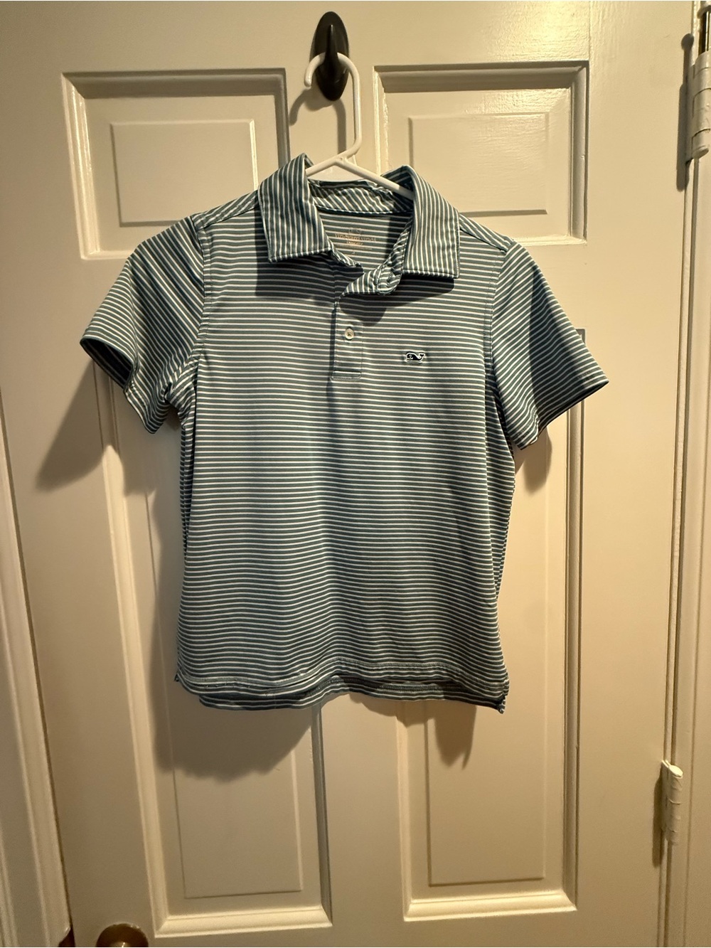 Striped Light Green youth Polo Shirt
